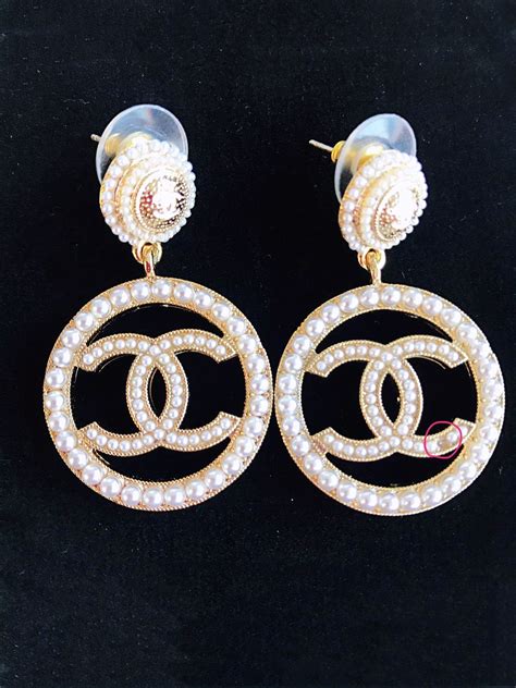 chanel earrings stones|Chanel earrings real.